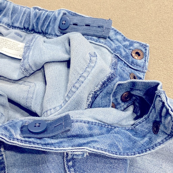 Cat & Jack Flare Super Stretch Heart Designed Pockets Girls Blue Jeans Size 10 ! - Picture 8 of 12